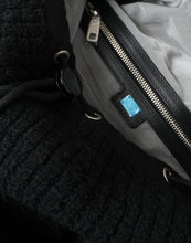 Load image into Gallery viewer, Dolce & Gabbana Black Silver Wool Zaino Tricot Backpack Men Bag