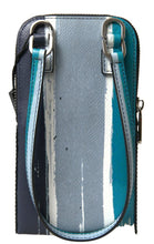 Load image into Gallery viewer, Dolce & Gabbana Elegant Leather Crossbody Phone Bag in Blue & White
