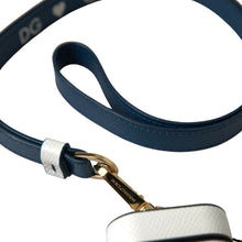 Load image into Gallery viewer, Dolce & Gabbana Elegant Leather Airpods Case in White & Blue