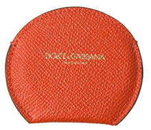 Load image into Gallery viewer, Dolce & Gabbana Elegant Orange Calfskin Mirror Holder