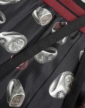 Load image into Gallery viewer, Dolce & Gabbana Black Ring Silk Jogging Trousers Pants
