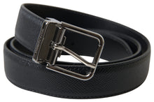 Load image into Gallery viewer, Dolce & Gabbana Elegant Black Leather Designer Belt
