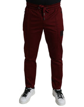 Load image into Gallery viewer, Dolce & Gabbana Maroon Jogging Cotton Stretch Men Jogger Pants