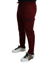 Load image into Gallery viewer, Dolce & Gabbana Maroon Jogging Cotton Stretch Men Jogger Pants