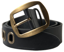 Load image into Gallery viewer, Dolce & Gabbana Sleek Italian Leather Belt with Metal Buckle