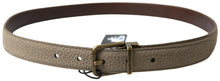Load image into Gallery viewer, Dolce & Gabbana Elegant Beige Leather Belt with Metal Buckle