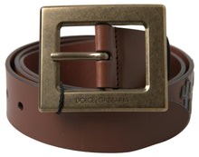Load image into Gallery viewer, Dolce & Gabbana Elegant Leather Belt with Metal Buckle