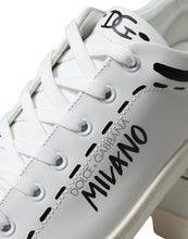 Load image into Gallery viewer, Dolce & Gabbana White Gray Leather LOVE Milano Sneakers Shoes