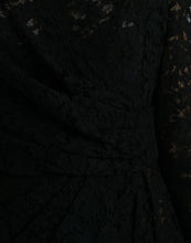 Load image into Gallery viewer, Dolce & Gabbana Black Bodycon Lace Cotton Sheath Mini Dress