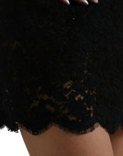 Load image into Gallery viewer, Dolce & Gabbana Black Bodycon Lace Cotton Sheath Mini Dress