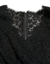 Load image into Gallery viewer, Dolce & Gabbana Black Bodycon Lace Cotton Sheath Mini Dress