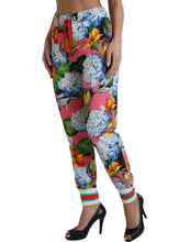 Load image into Gallery viewer, Dolce & Gabbana Floral High-Rise Drawstring Jogger Pants