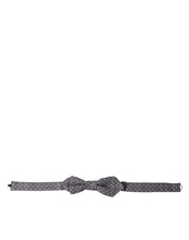Load image into Gallery viewer, Dolce & Gabbana Elegant Silk Gray Polka Dot Bow Tie