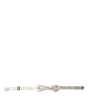 Load image into Gallery viewer, Dolce & Gabbana Elegant White Silk Bow Tie