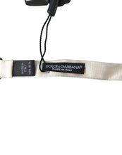 Load image into Gallery viewer, Dolce & Gabbana Elegant White Silk Bow Tie