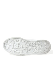 Load image into Gallery viewer, Dolce & Gabbana White Black Patch Portofino Sneakers Shoes