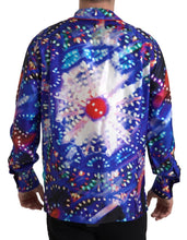 Load image into Gallery viewer, Dolce & Gabbana Psychedelic Print Silk Pajama Shirt
