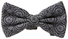 Load image into Gallery viewer, Dolce & Gabbana Elegant Black & White Silk Bow Tie
