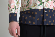 Load image into Gallery viewer, Dolce & Gabbana Cotton Polka Dot Lily Print Collared Shirt