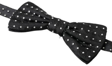 Load image into Gallery viewer, Dolce & Gabbana Elegant Black Silk Bow Tie