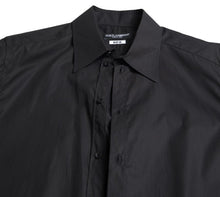 Load image into Gallery viewer, Dolce & Gabbana Black Collared Long Sleeve MARTINI Shirt