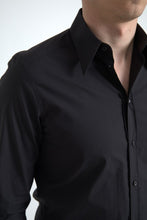 Load image into Gallery viewer, Dolce & Gabbana Elegant Slim Fit Black Cotton Dress Shirt