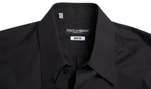 Load image into Gallery viewer, Dolce & Gabbana Elegant Slim Fit Black Cotton Dress Shirt
