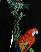 Load image into Gallery viewer, Dolce & Gabbana Black Bird Wool Long Sleeve Cardigan Sweater