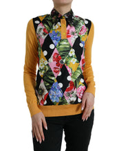 Load image into Gallery viewer, Dolce & Gabbana Multicolor Patchwork Cashmere Henley Sweater
