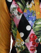 Load image into Gallery viewer, Dolce & Gabbana Multicolor Patchwork Cashmere Henley Sweater