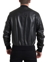 Load image into Gallery viewer, Dolce & Gabbana Elegant Black Leather Bomber Jacket