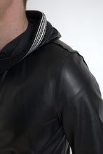 Load image into Gallery viewer, Dolce & Gabbana Elegant Black Leather Bomber Jacket