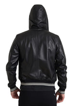 Load image into Gallery viewer, Dolce & Gabbana Elegant Black Leather Bomber Jacket