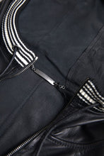 Load image into Gallery viewer, Dolce & Gabbana Elegant Black Leather Bomber Jacket