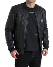Load image into Gallery viewer, Dolce & Gabbana Elegant Black Leather Bomber Jacket