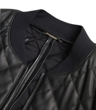 Load image into Gallery viewer, Dolce & Gabbana Elegant Black Leather Bomber Jacket