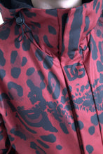 Load image into Gallery viewer, Dolce & Gabbana Red Leopard Hooded Rain Coat Jacket