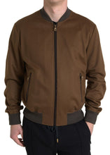 Load image into Gallery viewer, Dolce & Gabbana Elegant Brown Cashmere Bomber Jacket