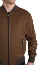 Load image into Gallery viewer, Dolce & Gabbana Elegant Brown Cashmere Bomber Jacket