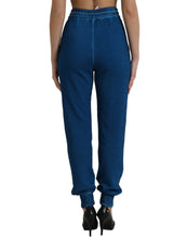Load image into Gallery viewer, Dolce & Gabbana Blue Logo Cotton Jogger Sweatpants Pants