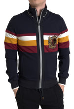 Load image into Gallery viewer, Dolce & Gabbana Elegant Blue Striped Zip Cardigan Sweater