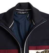 Load image into Gallery viewer, Dolce & Gabbana Elegant Blue Striped Zip Cardigan Sweater
