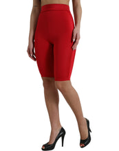 Load image into Gallery viewer, Dolce & Gabbana Red Stretch High Waist Cropped Leggings Pants