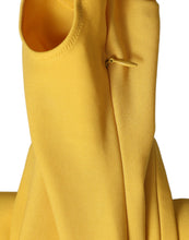 Load image into Gallery viewer, Dolce & Gabbana Yellow Nylon Stretch Leggings Pants