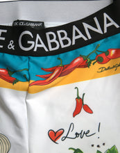 Load image into Gallery viewer, Dolce & Gabbana White Vegetables High Waist Leggings Pants