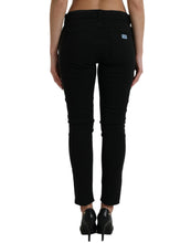 Load image into Gallery viewer, Dolce & Gabbana Jeans Skinny Black Cotton Stretch Denim Skinny Jeans