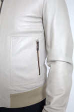 Load image into Gallery viewer, Dolce & Gabbana Cream Leather Bomber Jacket
