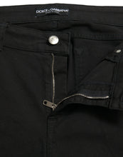 Load image into Gallery viewer, Dolce & Gabbana Black Gray Two Tone Denim Logo Skinny Jeans