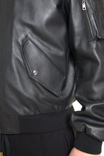 Load image into Gallery viewer, Dolce & Gabbana Elegant Black Leather Bomber Jacket