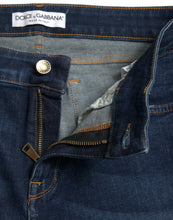Load image into Gallery viewer, Dolce & Gabbana Dark Blue Cotton Stretch Denim Skinny Jeans